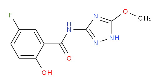 5-fluoro-2-hydroxy-N-(5-methoxy-1H-1,2,4-triazol-3-yl)benzamide
