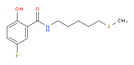 5-fluoro-2-hydroxy-N-(5-(methylthio)pentyl)benzamide