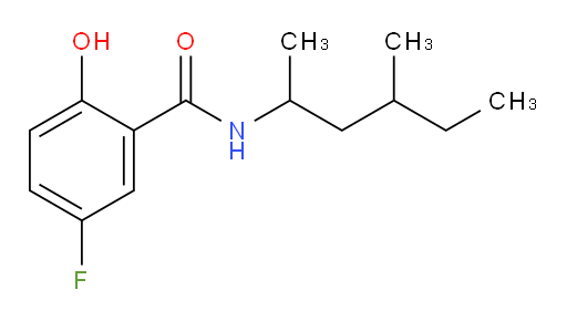 5-fluoro-2-hydroxy-N-(4-methylhexan-2-yl)benzamide