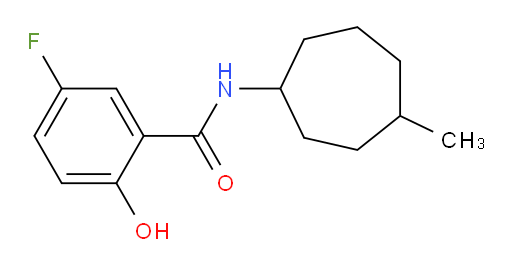 5-fluoro-2-hydroxy-N-(4-methylcycloheptyl)benzamide