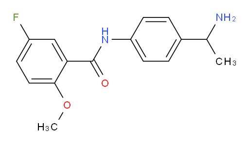 N-(4-(1-aminoethyl)phenyl)-5-fluoro-2-methoxybenzamide