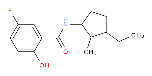 N-(3-ethyl-2-methylcyclopentyl)-5-fluoro-2-hydroxybenzamide