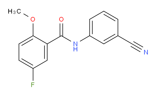 N-(3-cyanophenyl)-5-fluoro-2-methoxybenzamide