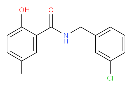 N-(3-chlorobenzyl)-5-fluoro-2-hydroxybenzamide