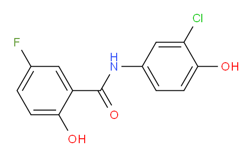 N-(3-chloro-4-hydroxyphenyl)-5-fluoro-2-hydroxybenzamide