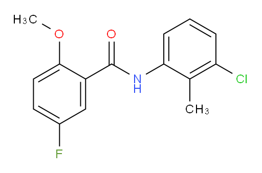 N-(3-chloro-2-methylphenyl)-5-fluoro-2-methoxybenzamide