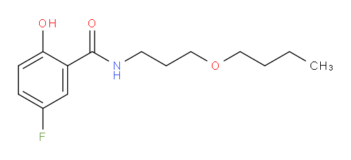 N-(3-butoxypropyl)-5-fluoro-2-hydroxybenzamide