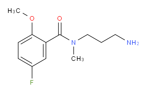 N-(3-aminopropyl)-5-fluoro-2-methoxy-N-methylbenzamide