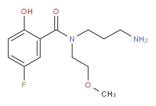 N-(3-aminopropyl)-5-fluoro-2-hydroxy-N-(2-methoxyethyl)benzamide