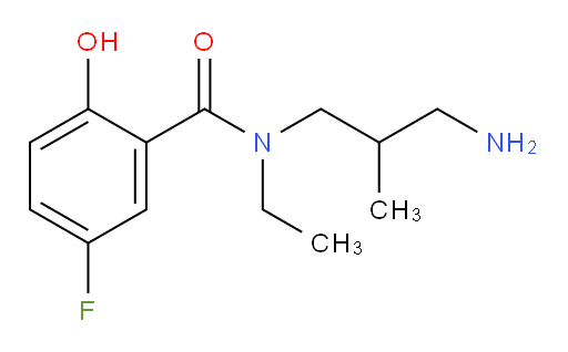 N-(3-amino-2-methylpropyl)-N-ethyl-5-fluoro-2-hydroxybenzamide