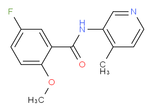5-fluoro-2-methoxy-N-(4-methylpyridin-3-yl)benzamide