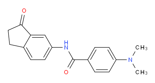 4-(dimethylamino)-N-(3-oxo-2,3-dihydro-1H-inden-5-yl)benzamide