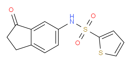 N-(3-oxo-2,3-dihydro-1H-inden-5-yl)thiophene-2-sulfonamide