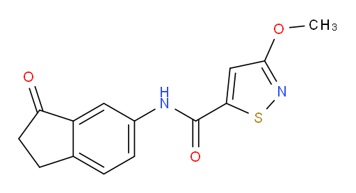 3-methoxy-N-(3-oxo-2,3-dihydro-1H-inden-5-yl)isothiazole-5-carboxamide