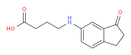 4-((3-oxo-2,3-dihydro-1H-inden-5-yl)amino)butanoic acid