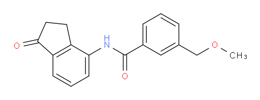 3-(methoxymethyl)-N-(1-oxo-2,3-dihydro-1H-inden-4-yl)benzamide