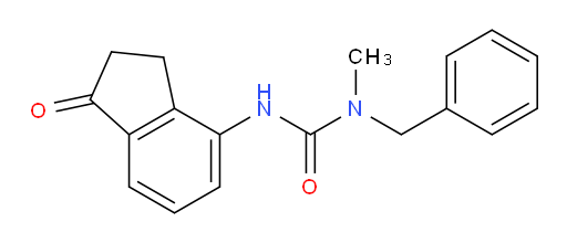 1-benzyl-1-methyl-3-(1-oxo-2,3-dihydro-1H-inden-4-yl)urea