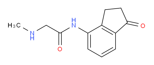 2-(methylamino)-N-(1-oxo-2,3-dihydro-1H-inden-4-yl)acetamide