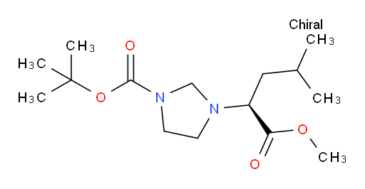 (S)-tert-butyl 3-(1-methoxy-4-methyl-1-oxopentan-2-yl)imidazolidine-1-carboxylate