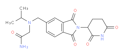 2-(((2-(2,6-dioxopiperidin-3-yl)-1,3-dioxoisoindolin-5-yl)methyl)(isopropyl)amino)acetamide