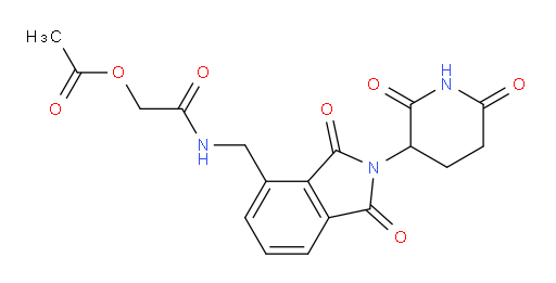 2-(((2-(2,6-dioxopiperidin-3-yl)-1,3-dioxoisoindolin-4-yl)methyl)amino)-2-oxoethyl acetate