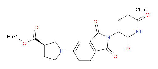 (3R)-methyl 1-(2-(2,6-dioxopiperidin-3-yl)-1,3-dioxoisoindolin-5-yl)pyrrolidine-3-carboxylate