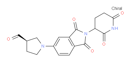 (3R)-1-(2-(2,6-dioxopiperidin-3-yl)-1,3-dioxoisoindolin-5-yl)pyrrolidine-3-carbaldehyde
