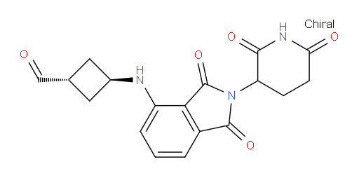 (1r,3r)-3-((2-(2,6-dioxopiperidin-3-yl)-1,3-dioxoisoindolin-4-yl)amino)cyclobutanecarbaldehyde