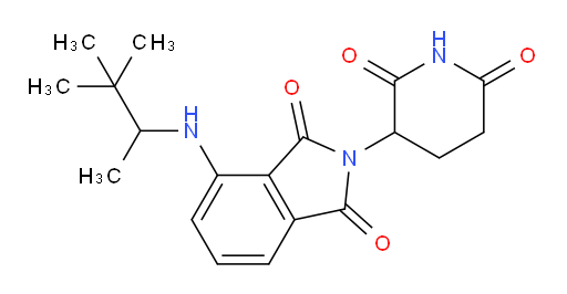 4-((3,3-dimethylbutan-2-yl)amino)-2-(2,6-dioxopiperidin-3-yl)isoindoline-1,3-dione