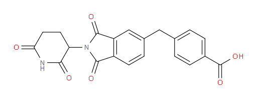 4-((2-(2,6-dioxopiperidin-3-yl)-1,3-dioxoisoindolin-5-yl)methyl)benzoic acid