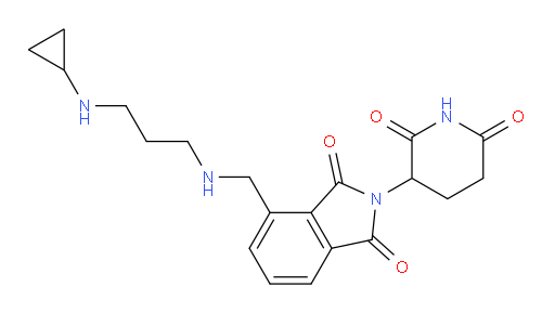 4-(((3-(cyclopropylamino)propyl)amino)methyl)-2-(2,6-dioxopiperidin-3-yl)isoindoline-1,3-dione