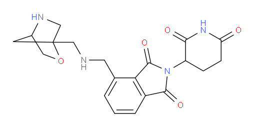 4-(((2-oxa-5-azabicyclo[2.2.1]heptan-1-ylmethyl)amino)methyl)-2-(2,6-dioxopiperidin-3-yl)isoindoline-1,3-dione