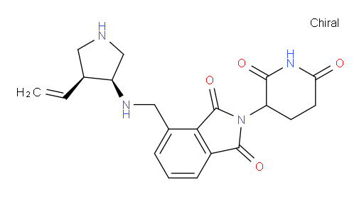2-(2,6-dioxopiperidin-3-yl)-4-((((3S,4S)-4-vinylpyrrolidin-3-yl)amino)methyl)isoindoline-1,3-dione