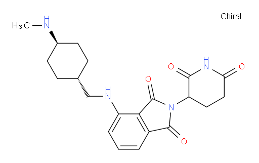 2-(2,6-dioxopiperidin-3-yl)-4-((((1r,4r)-4-(methylamino)cyclohexyl)methyl)amino)isoindoline-1,3-dione