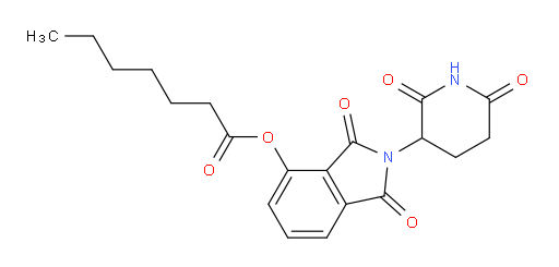 2-(2,6-dioxopiperidin-3-yl)-1,3-dioxoisoindolin-4-yl heptanoate