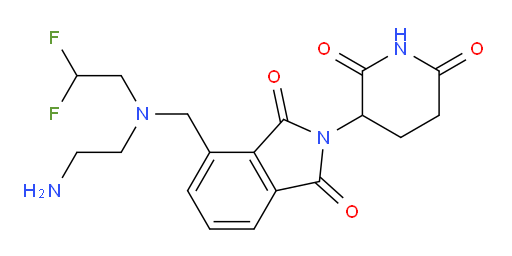 4-(((2-aminoethyl)(2,2-difluoroethyl)amino)methyl)-2-(2,6-dioxopiperidin-3-yl)isoindoline-1,3-dione