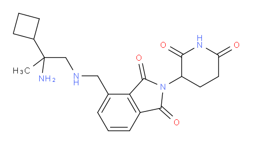 4-(((2-amino-2-cyclobutylpropyl)amino)methyl)-2-(2,6-dioxopiperidin-3-yl)isoindoline-1,3-dione