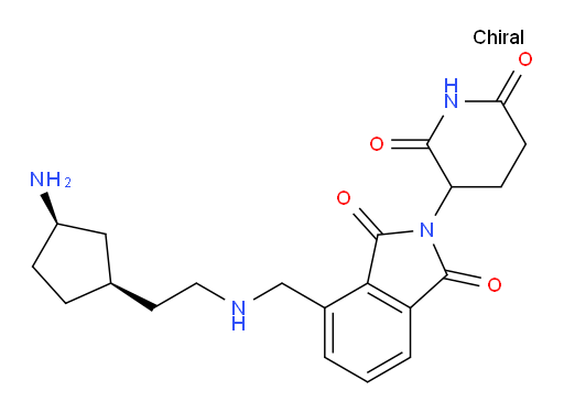 4-(((2-((1R,3R)-3-aminocyclopentyl)ethyl)amino)methyl)-2-(2,6-dioxopiperidin-3-yl)isoindoline-1,3-dione
