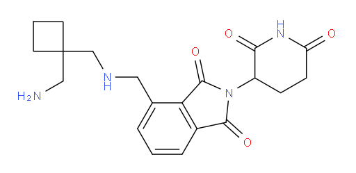 4-((((1-(aminomethyl)cyclobutyl)methyl)amino)methyl)-2-(2,6-dioxopiperidin-3-yl)isoindoline-1,3-dione