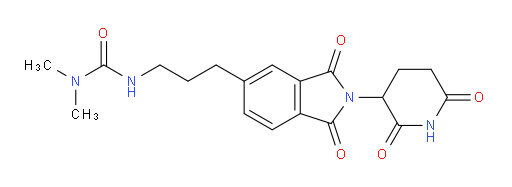 3-(3-(2-(2,6-dioxopiperidin-3-yl)-1,3-dioxoisoindolin-5-yl)propyl)-1,1-dimethylurea