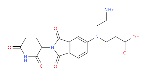 3-((2-aminoethyl)(2-(2,6-dioxopiperidin-3-yl)-1,3-dioxoisoindolin-5-yl)amino)propanoic acid