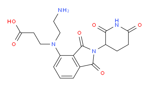 3-((2-aminoethyl)(2-(2,6-dioxopiperidin-3-yl)-1,3-dioxoisoindolin-4-yl)amino)propanoic acid
