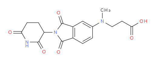 3-((2-(2,6-dioxopiperidin-3-yl)-1,3-dioxoisoindolin-5-yl)(methyl)amino)propanoic acid