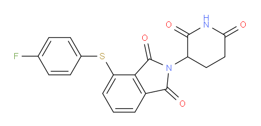 2-(2,6-dioxopiperidin-3-yl)-4-((4-fluorophenyl)thio)isoindoline-1,3-dione
