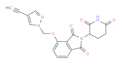 2-(2,6-dioxopiperidin-3-yl)-4-((4-ethynyl-1H-pyrazol-1-yl)methoxy)isoindoline-1,3-dione