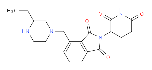 2-(2,6-dioxopiperidin-3-yl)-4-((3-ethylpiperazin-1-yl)methyl)isoindoline-1,3-dione