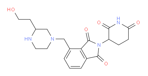 2-(2,6-dioxopiperidin-3-yl)-4-((3-(2-hydroxyethyl)piperazin-1-yl)methyl)isoindoline-1,3-dione