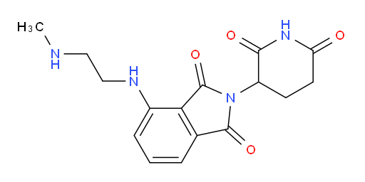 2-(2,6-dioxopiperidin-3-yl)-4-((2-(methylamino)ethyl)amino)isoindoline-1,3-dione
