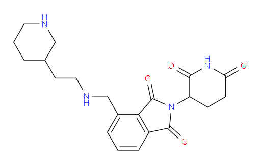 2-(2,6-dioxopiperidin-3-yl)-4-(((2-(piperidin-3-yl)ethyl)amino)methyl)isoindoline-1,3-dione