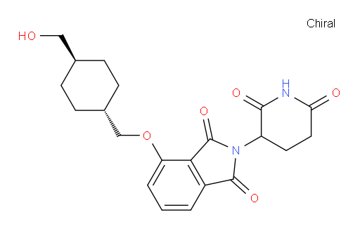 2-(2,6-dioxopiperidin-3-yl)-4-(((1r,4r)-4-(hydroxymethyl)cyclohexyl)methoxy)isoindoline-1,3-dione